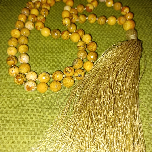 32" beaded tassel necklace - Picture 3 of 4